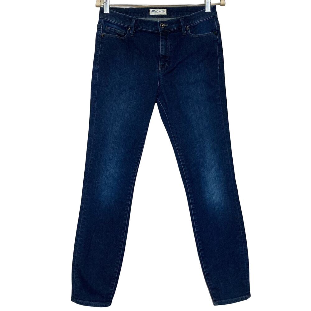 Madewell Women's High Rise Skinny Jeans Dark Wash Curvy Stretch Denim Size 29